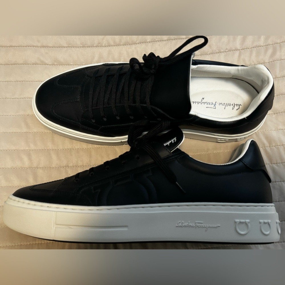 Ferragamo Black sneakers (brand new)